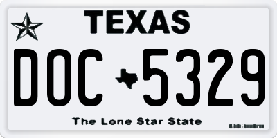 TX license plate DOC5329