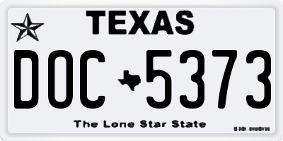 TX license plate DOC5373
