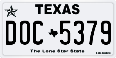 TX license plate DOC5379