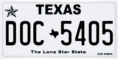 TX license plate DOC5405