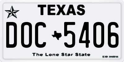 TX license plate DOC5406