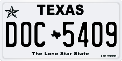 TX license plate DOC5409