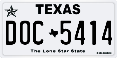TX license plate DOC5414
