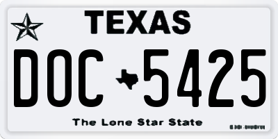 TX license plate DOC5425