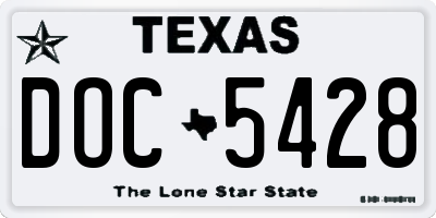 TX license plate DOC5428