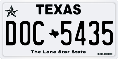 TX license plate DOC5435