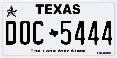 TX license plate DOC5444