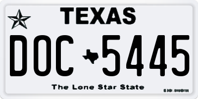 TX license plate DOC5445