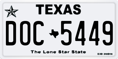 TX license plate DOC5449