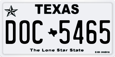 TX license plate DOC5465