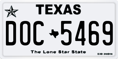 TX license plate DOC5469