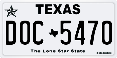 TX license plate DOC5470