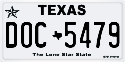 TX license plate DOC5479