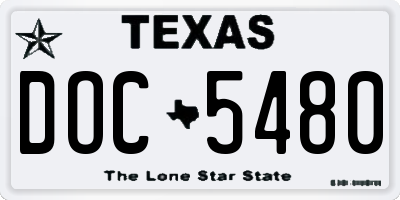 TX license plate DOC5480