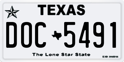 TX license plate DOC5491