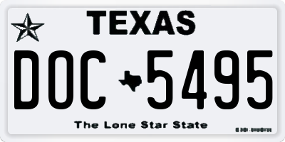 TX license plate DOC5495