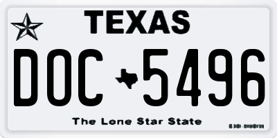 TX license plate DOC5496