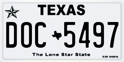 TX license plate DOC5497