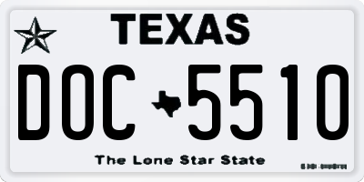 TX license plate DOC5510