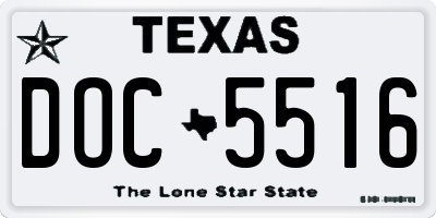 TX license plate DOC5516