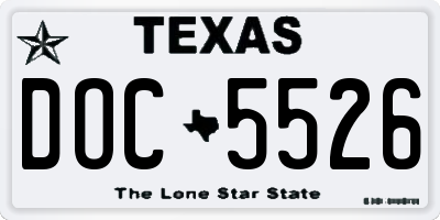 TX license plate DOC5526