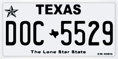 TX license plate DOC5529