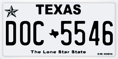 TX license plate DOC5546