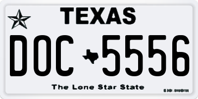 TX license plate DOC5556