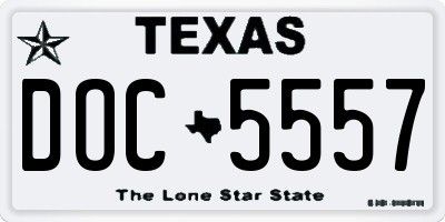 TX license plate DOC5557