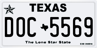 TX license plate DOC5569