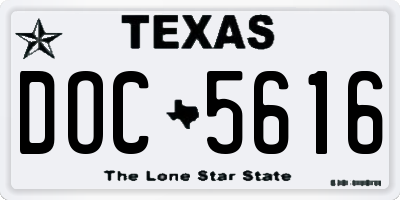 TX license plate DOC5616