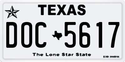 TX license plate DOC5617
