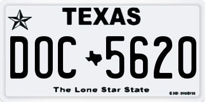 TX license plate DOC5620