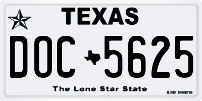 TX license plate DOC5625