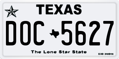 TX license plate DOC5627
