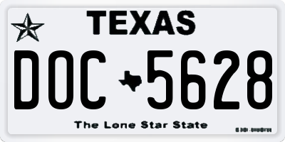 TX license plate DOC5628