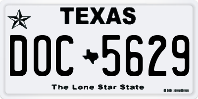 TX license plate DOC5629