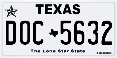 TX license plate DOC5632