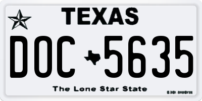 TX license plate DOC5635