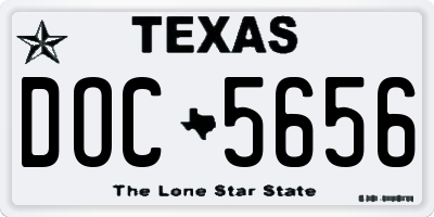 TX license plate DOC5656