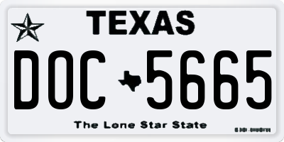 TX license plate DOC5665