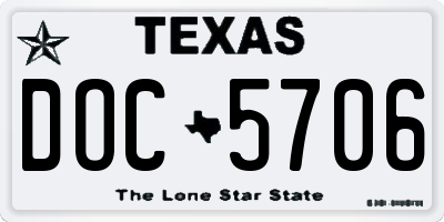 TX license plate DOC5706