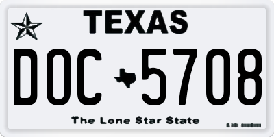 TX license plate DOC5708