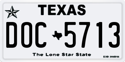 TX license plate DOC5713