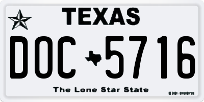 TX license plate DOC5716