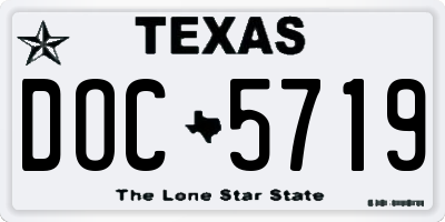 TX license plate DOC5719
