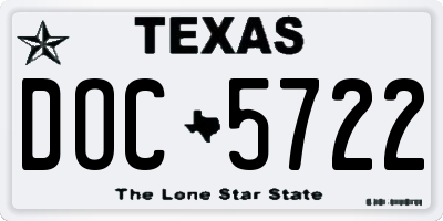TX license plate DOC5722