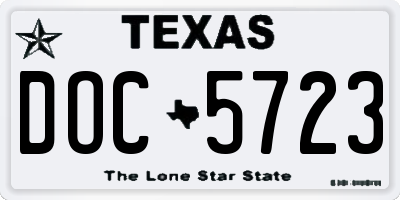 TX license plate DOC5723