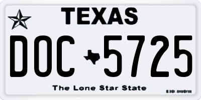 TX license plate DOC5725
