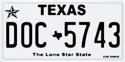 TX license plate DOC5743
